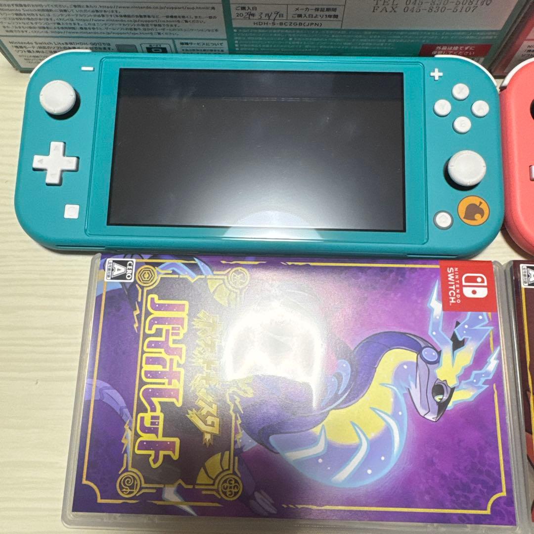 Nintendo Switch Lite どう森2台&スカバイセット