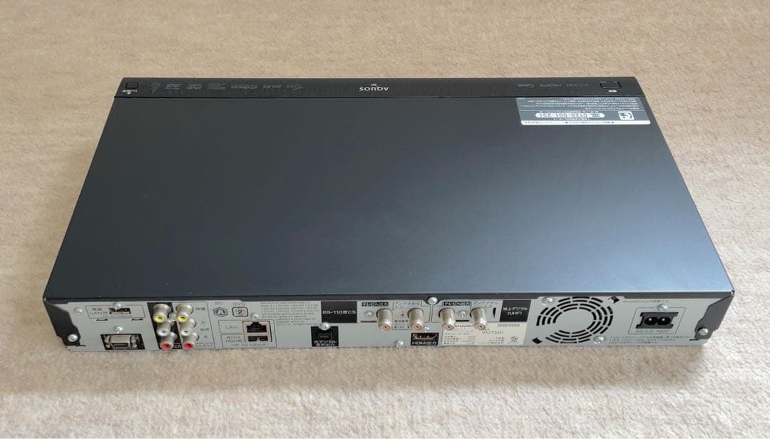 SHARP AQUOS BD-W1200 1TB ブルーレイレコーダー