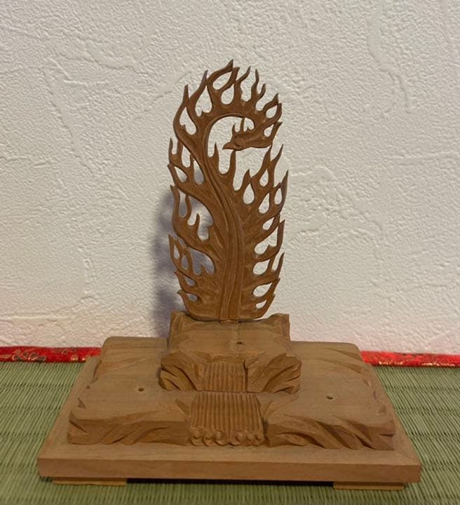 老山白檀 不動三尊 本尊身丈2寸