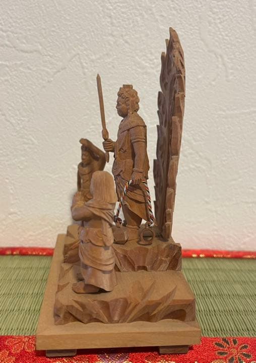 老山白檀 不動三尊 本尊身丈2寸