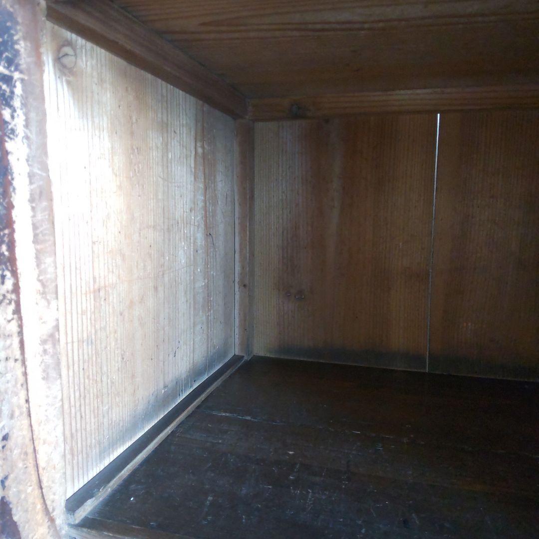 昭和レトロ　戸棚　縦45cm横106cm高さ75cm