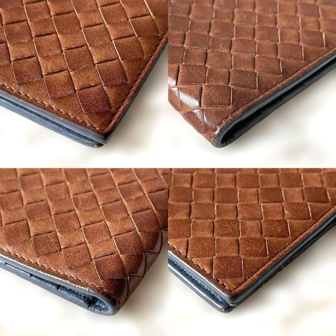 美品 ボッテガヴェネタ イントレチャート ２つ折り札入れ カードケース 箱付き