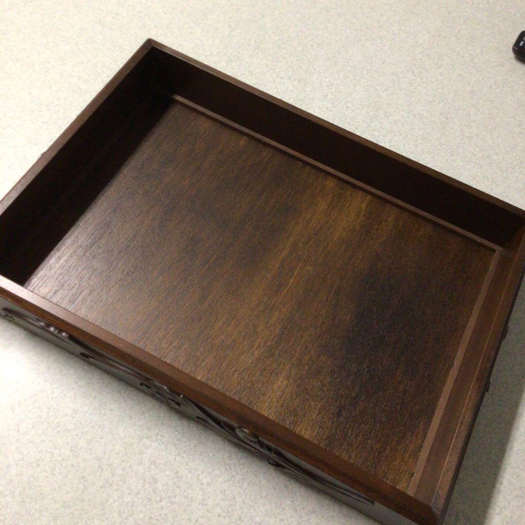 手刺しゅう　免状箱　木製