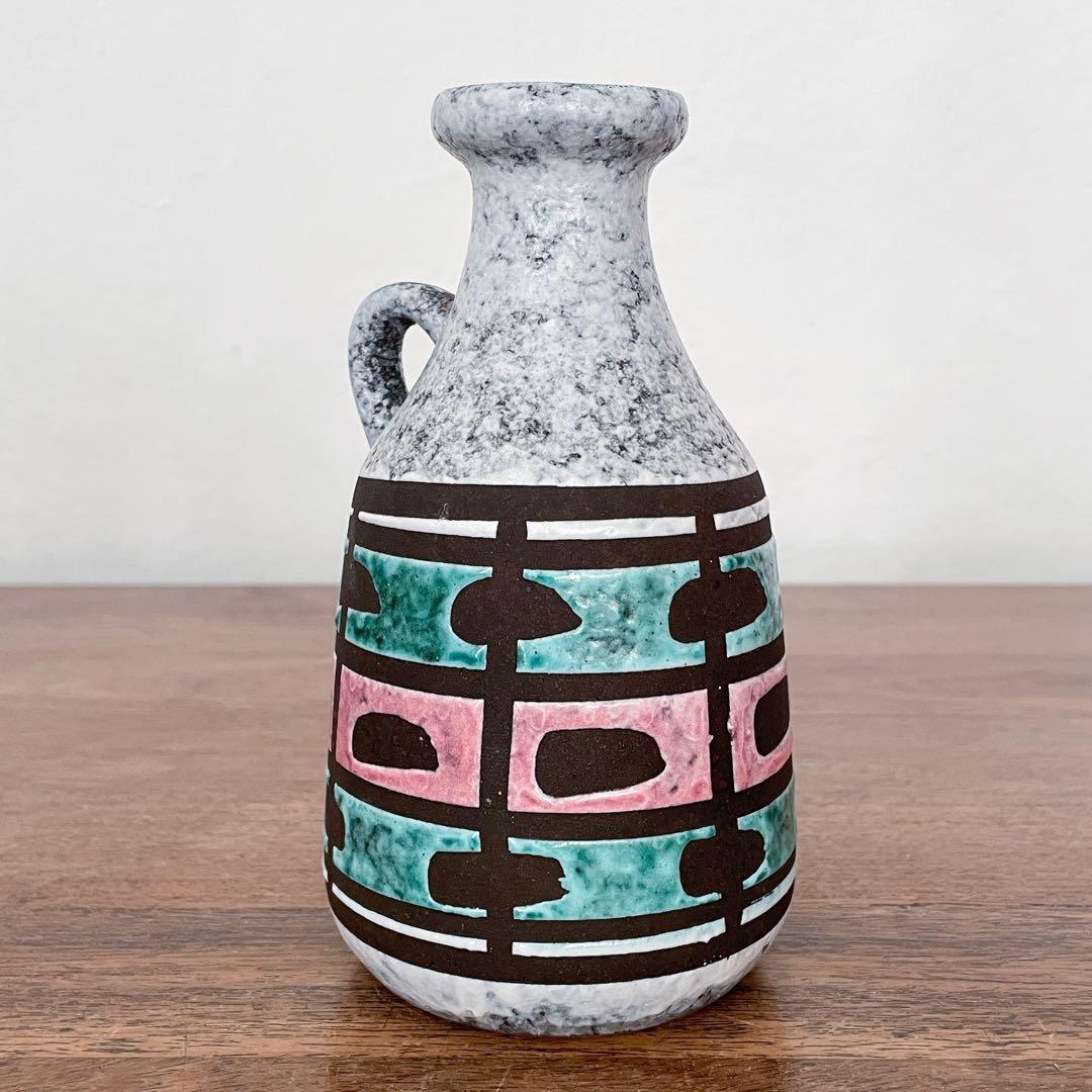 【東ドイツ Strehlaの花瓶】Fat Lava 295