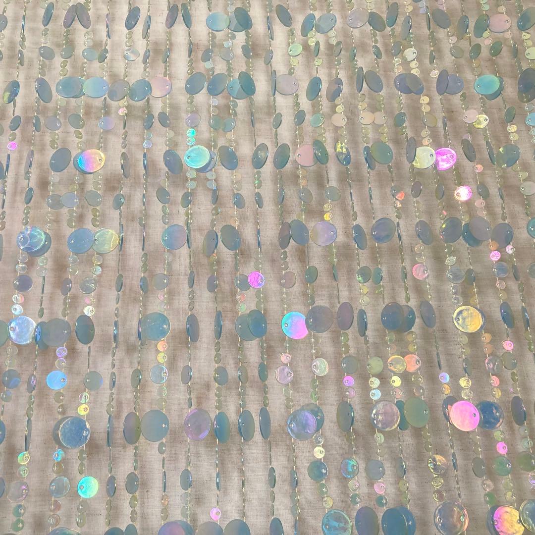 ドアカーテン のれん すだれ 間仕切り 壁掛け キラキラ 大型 ロング レトロ