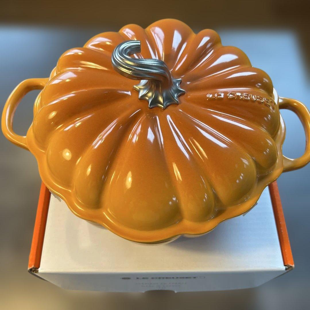 【極美品】LE CREUSET ルクルーゼ カボチャ パンプキン24cm両手鍋