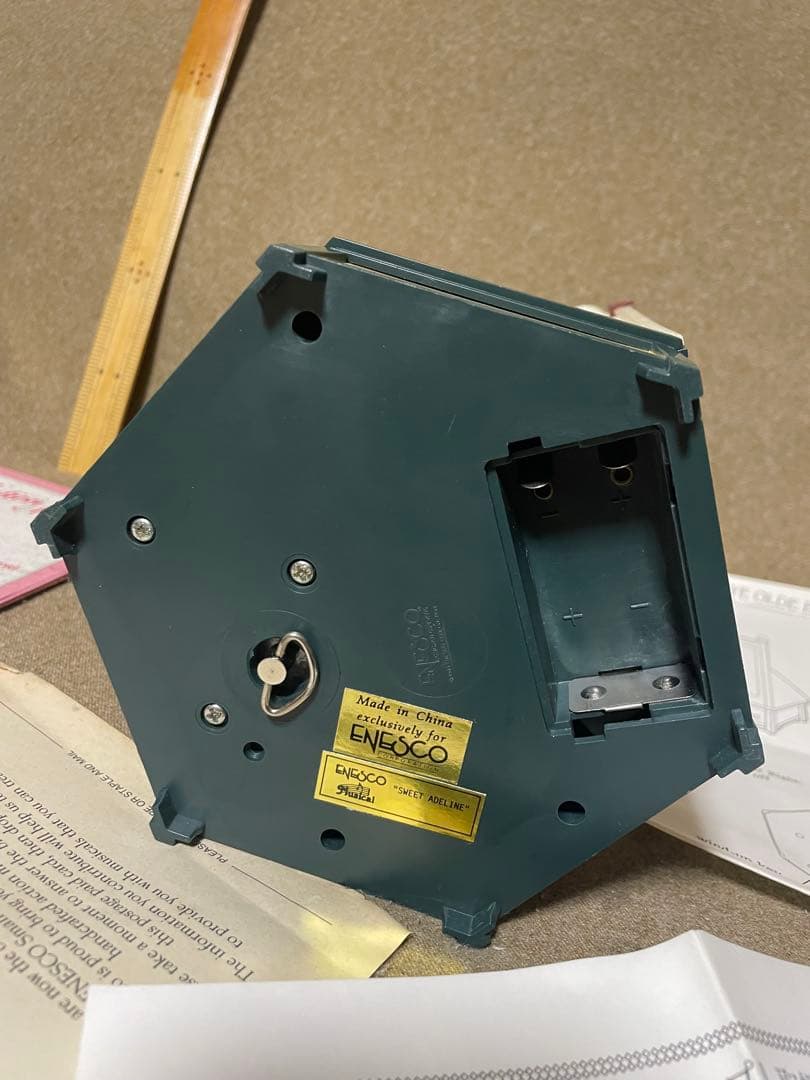 エネスコ　オルゴール　バーバーショップ　床屋さん　enesco