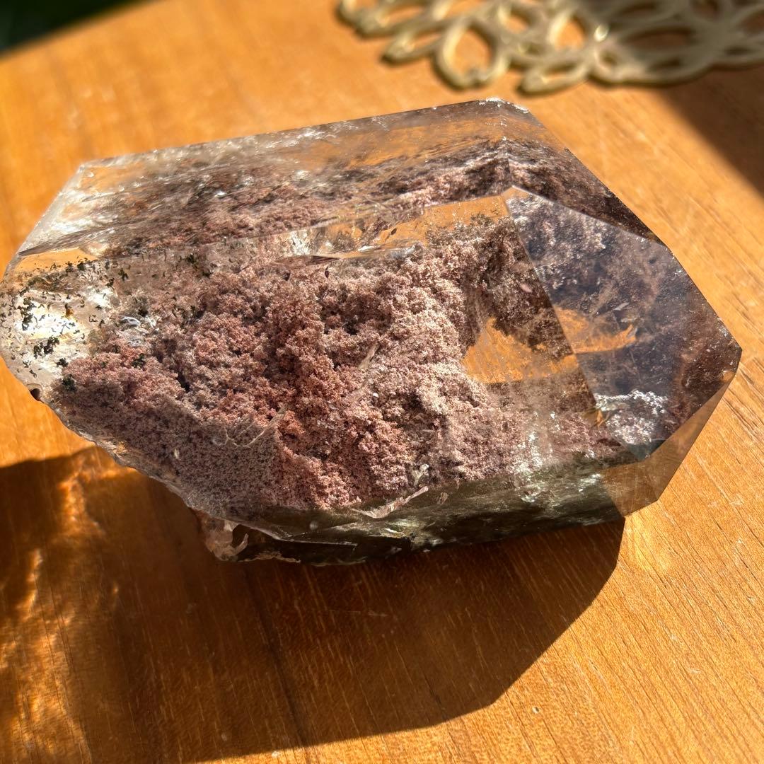 天然石 ガーデンクォーツ フリーフォーム置物166g