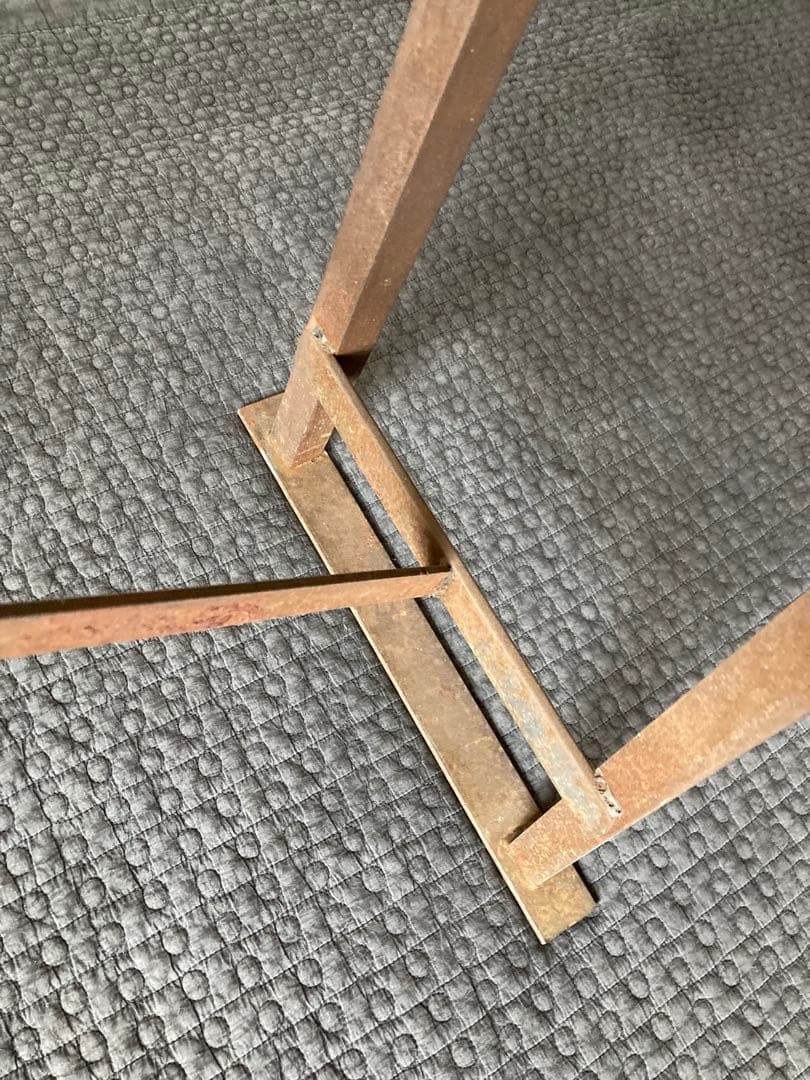 錆鉄　作業台　鉄柵　車止め　鉄棚　古鉄　超メルカリ市中　20000→18000