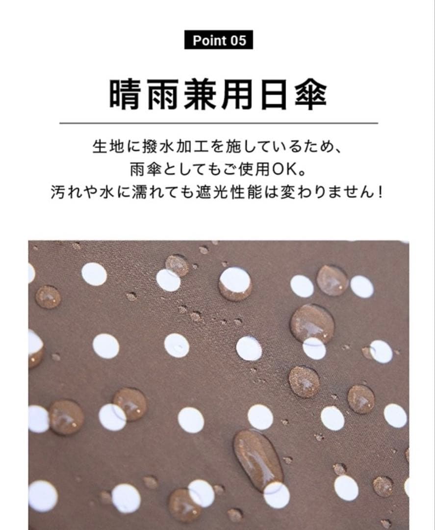 FORME 東原亜希 水玉模様 晴雨兼用折りたたみ日傘（新品未開封）