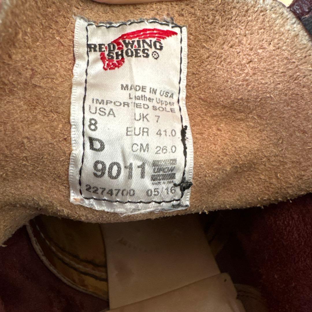 レッドウィング ベックマン 9011 2016年製 ブラックチェリー