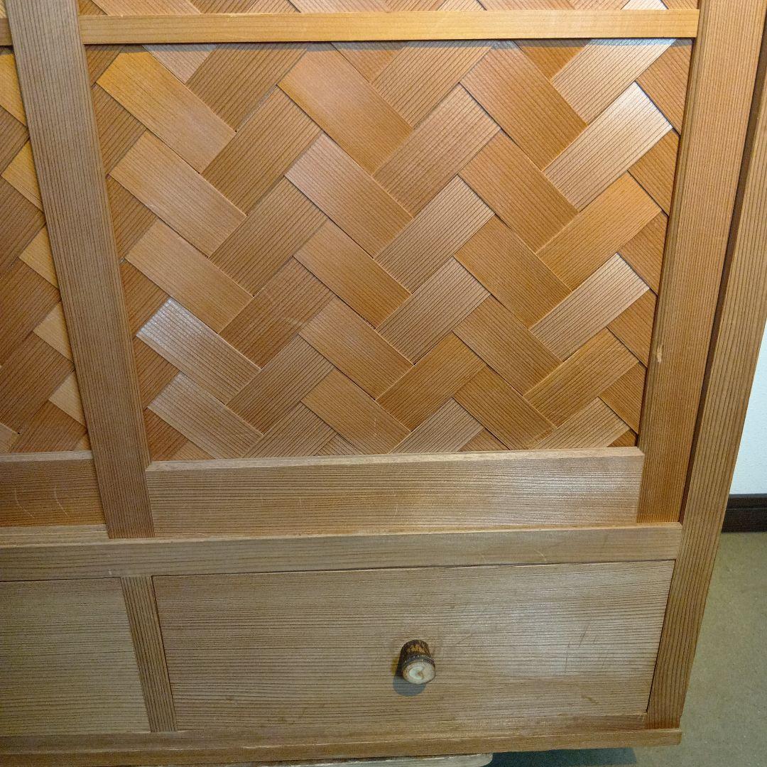 値下げ茶道具　水屋棚　置水屋　網代