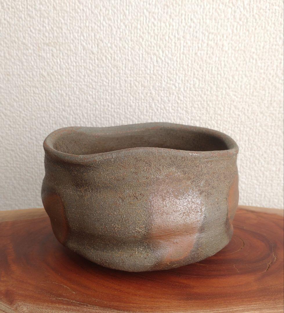 【窯変茶盌】中村和樹　観音土の緋色　中村六郎　中村眞　沓茶碗　古田織部