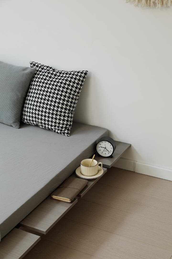 【SD・幅140cm】ベッドフレーム すのこベッドおしゃれ 一人暮し GRAY