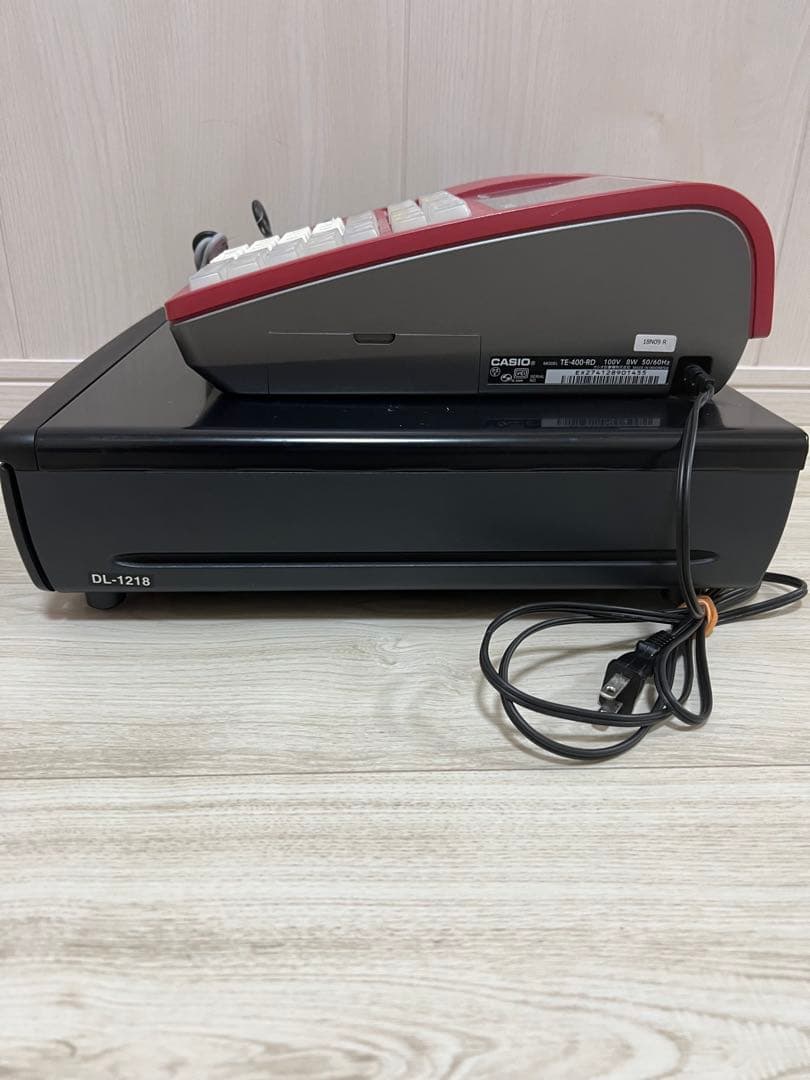 権*六様 CASIO カシオ レジスター TE-400 レッド