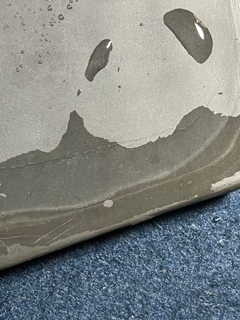 【墨研】土佐硯◆三原硯 秀水作「天成硯」二面組◆使用品◆書道具 古玩 中村硯