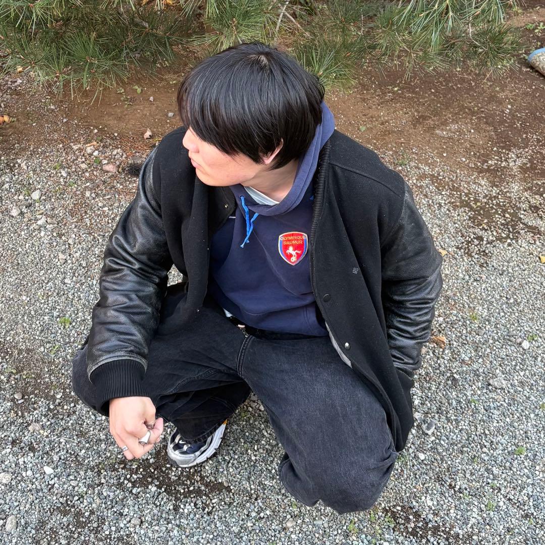 Columbia スタジャン 袖元革 XL