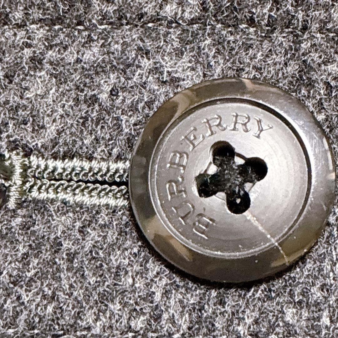 極美品 バーバリーロンドン ウールコート アンゴラ混 Mサイズ メンズ　ボタン