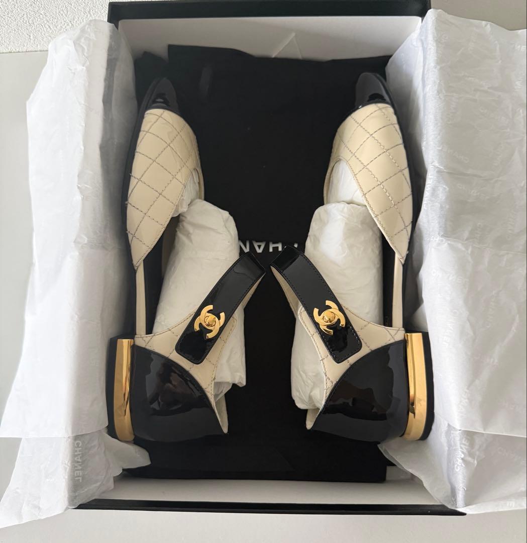 値下げ！超美品CHANEL メリージェーン バレリーナ　37