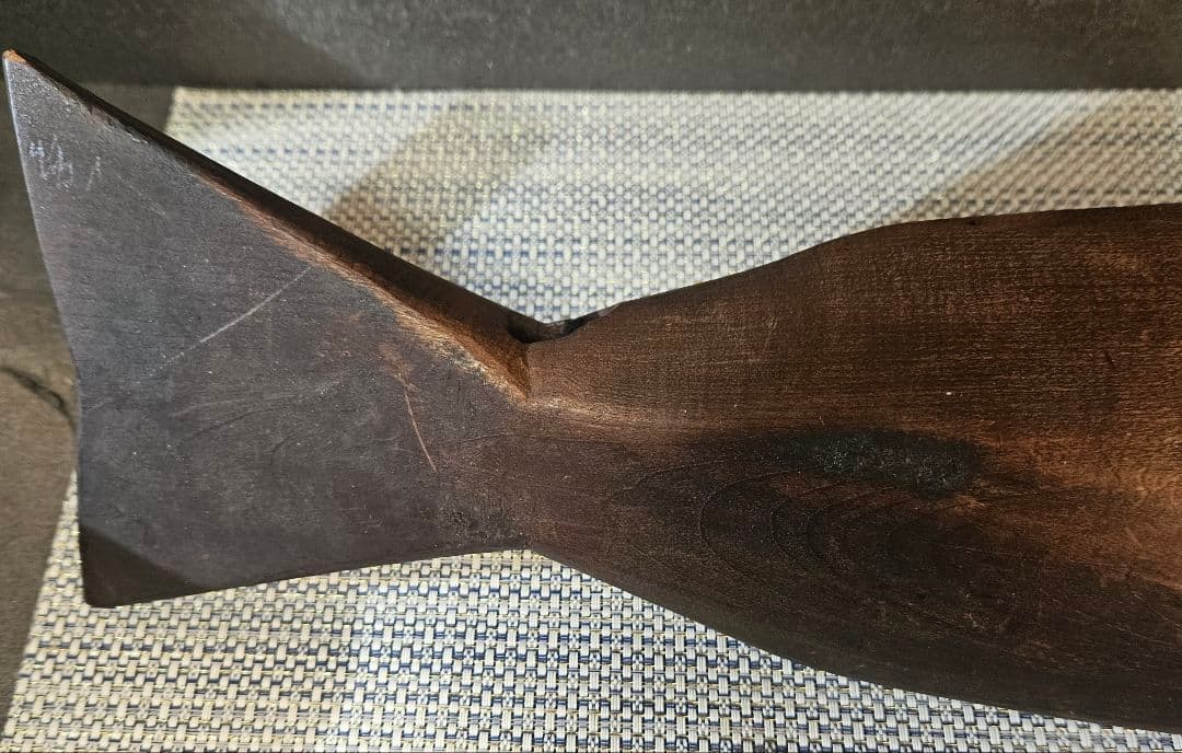 古民具　古道具　自在鉤　鯛 鯉横木　木彫 彫刻　オブジェ　インテリア　レトロ