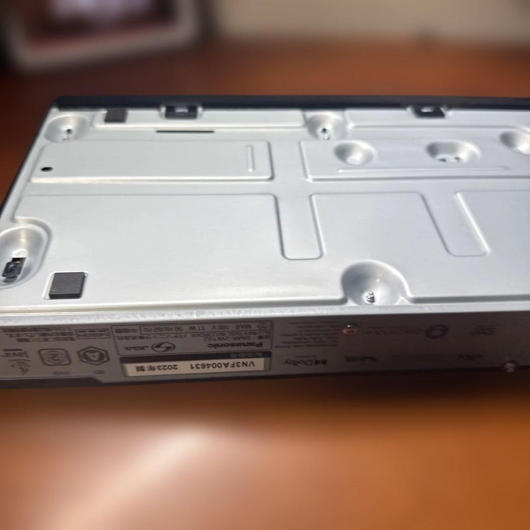 Panasonic ブルーレイレコーダー　DMR-2W102 2023年製