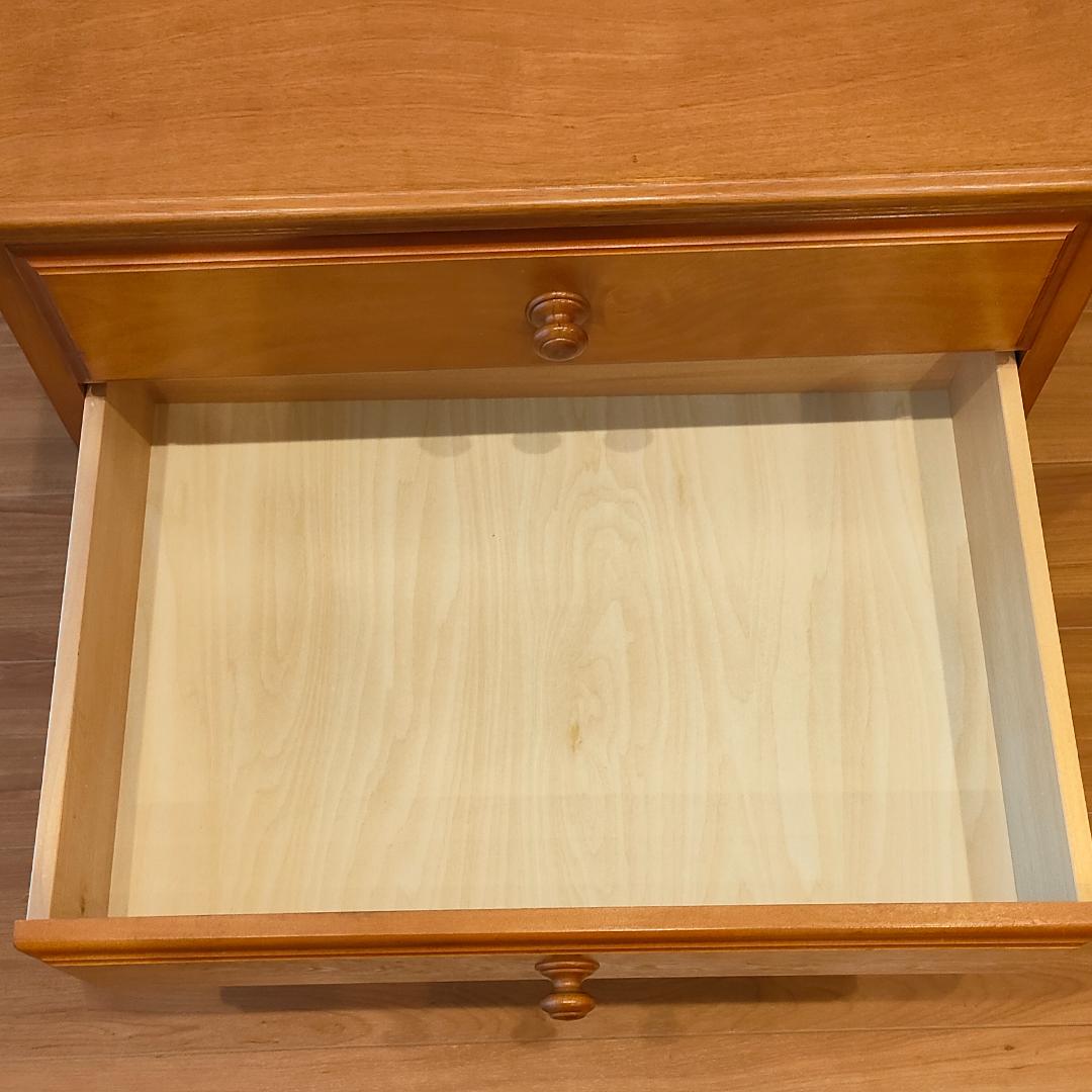 ヤマカ　ヴィンテージ　木製チェスト　サイドチェスト　引出し3杯