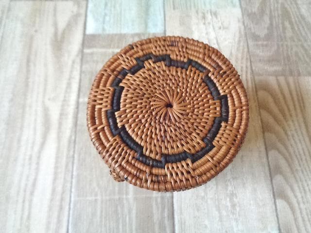 3種類セット●丸ボックス●柄入●アタ●バリ島●1195.5●アジアン雑貨