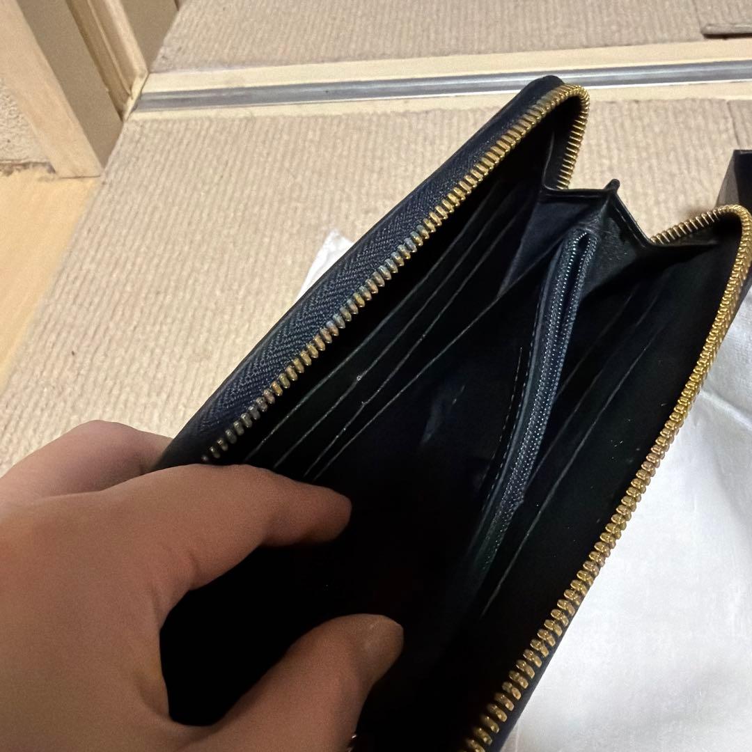 MCM エンボス加工 長財布 グレー系　美品