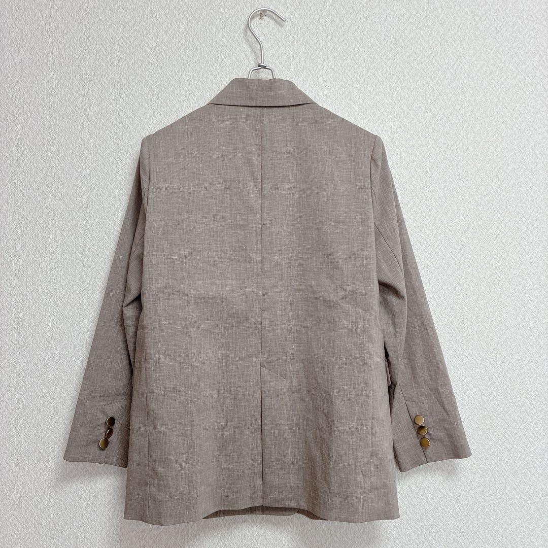 美品✨ NOBLE ノーブル リネン 金ボタン ダブル テーラードジャケット