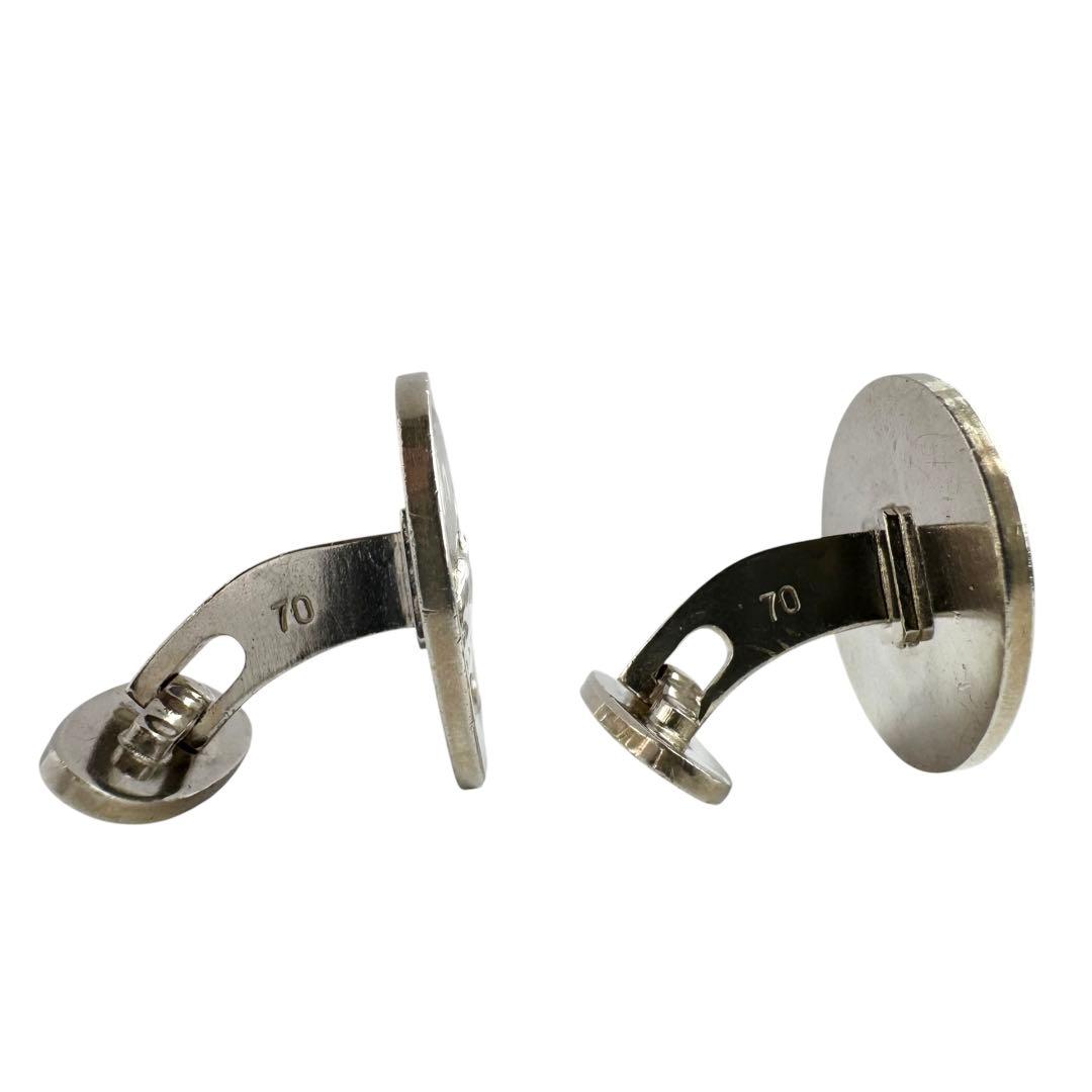 ジョージジェンセン カフスボタン 70 ラウンド 牛 SV925 Bull