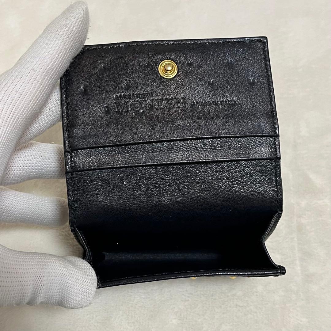 アレキサンダーマックイーン カードケース　スカル　スタッズ　名刺入れ