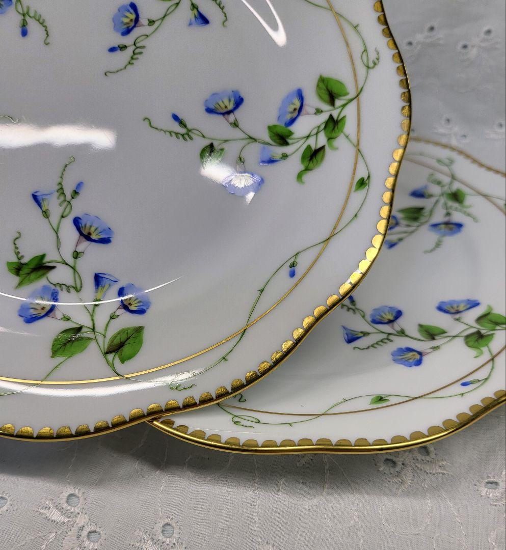 2枚✨未使用近✨高級✨ヘレンド モーニンググローリー 朝顔 プレート デザート皿