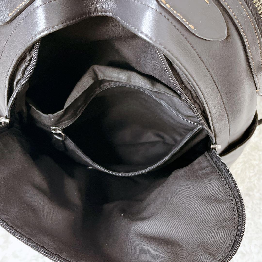 バッグ COACH Graham Backpack all Leather Black