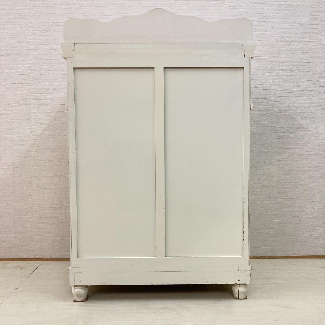 カトラリーキャビネット　ホワイトローズ　フレンチテイスト　姫家具