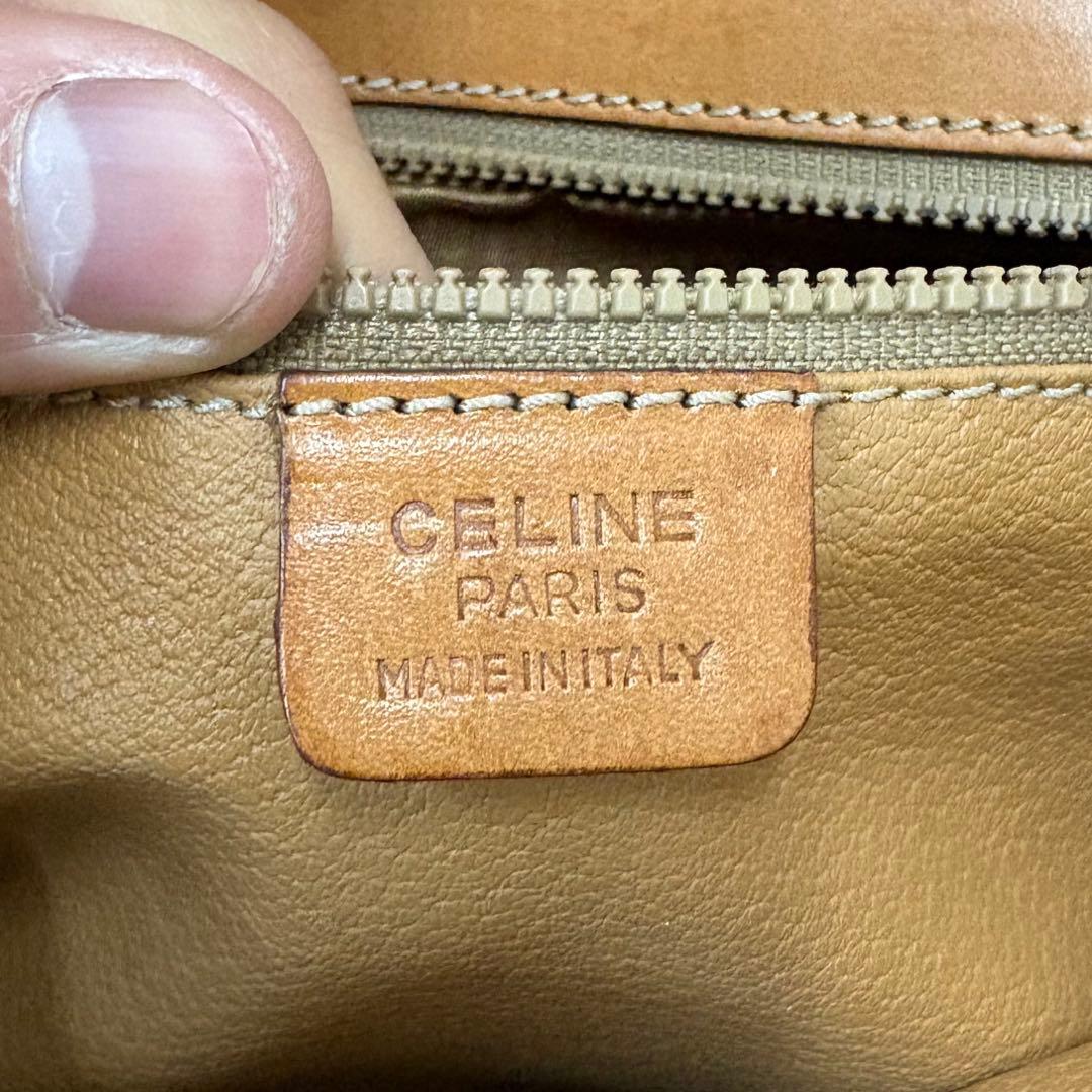 【美品】セリーヌ　CELINE クラッチバッグ　マカダム柄　ヴィンテージ