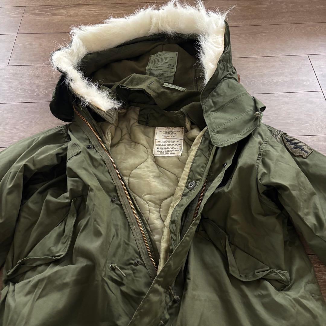 希少　Sサイズ　米軍実物　フルセット　70S M-65 フィッシュテールパーカー