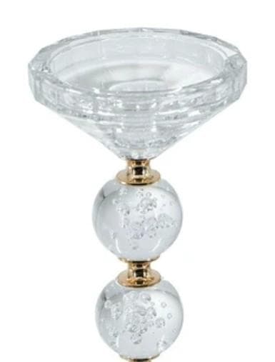 キャンドルスタンド キャンドルホルダー ガラス モダン 85646CH