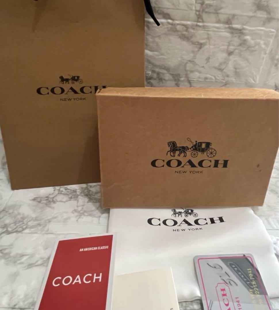 【新品未使用】COACH 長財布パウダーピンク