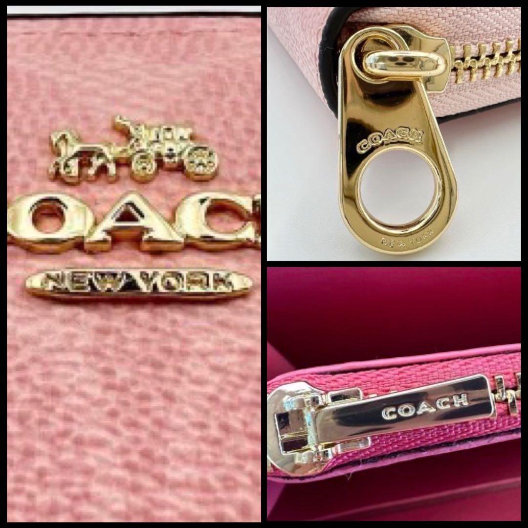 【新品未使用】COACH 長財布パウダーピンク