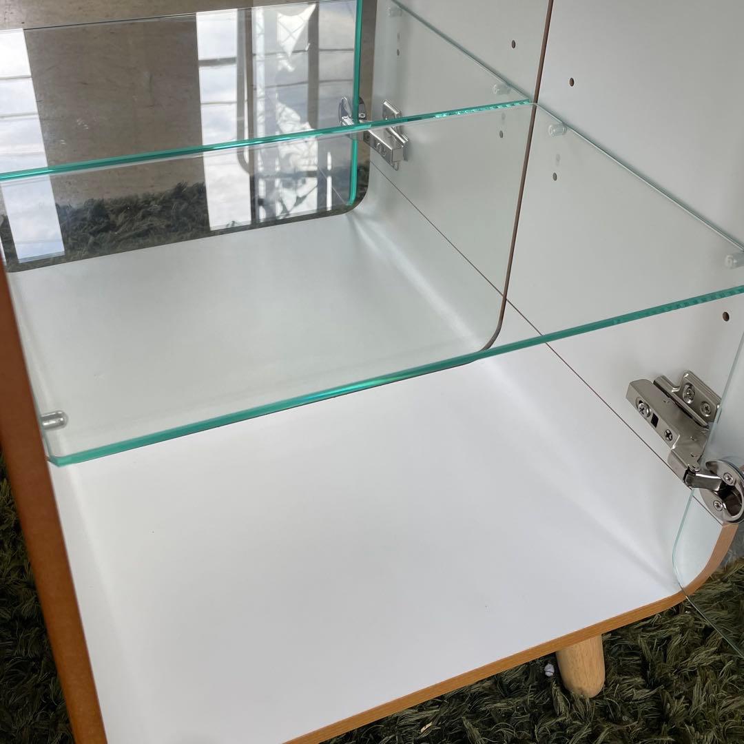 美品⭐️東谷　PT-612 ナチュラル　ガラスケース　ディスプレイケース