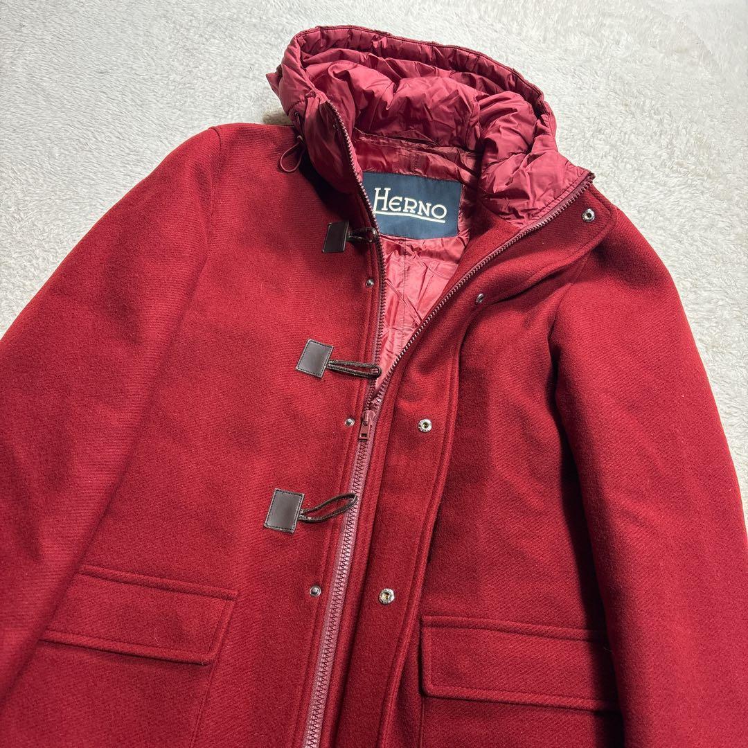 HERNO ヘルノ ダッフルコート ダウンコート ウール 切替 IN-TECH