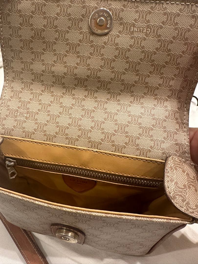 CELINE ベージュ ショルダーバッグ