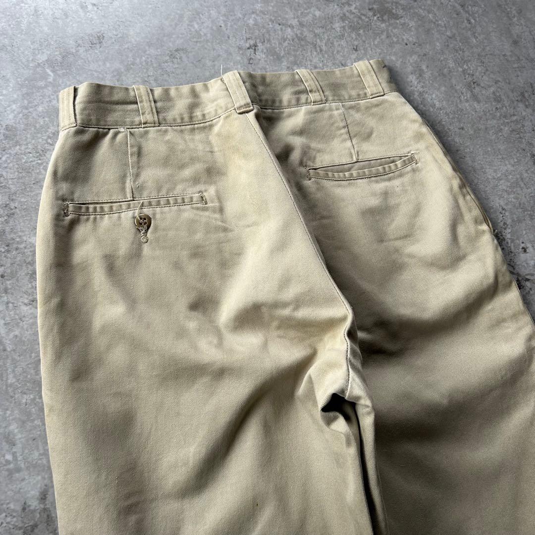 70s usarmy ミリタリーチノパン カーキ/ベージュ 29×30