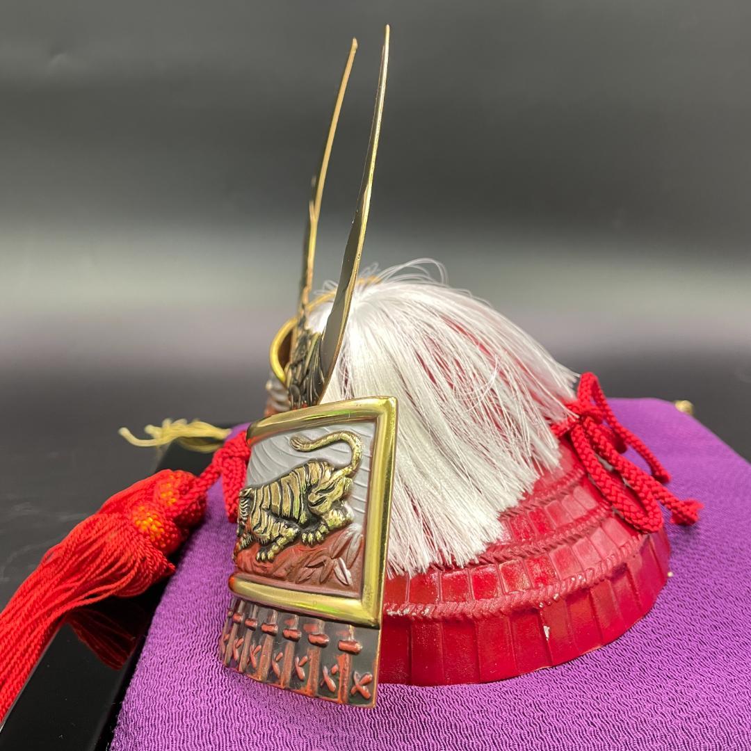 戦国武将兜 武田信玄公 出世兜 飾台 盃 セット ミニ兜 金色兜 黒兜 赤房