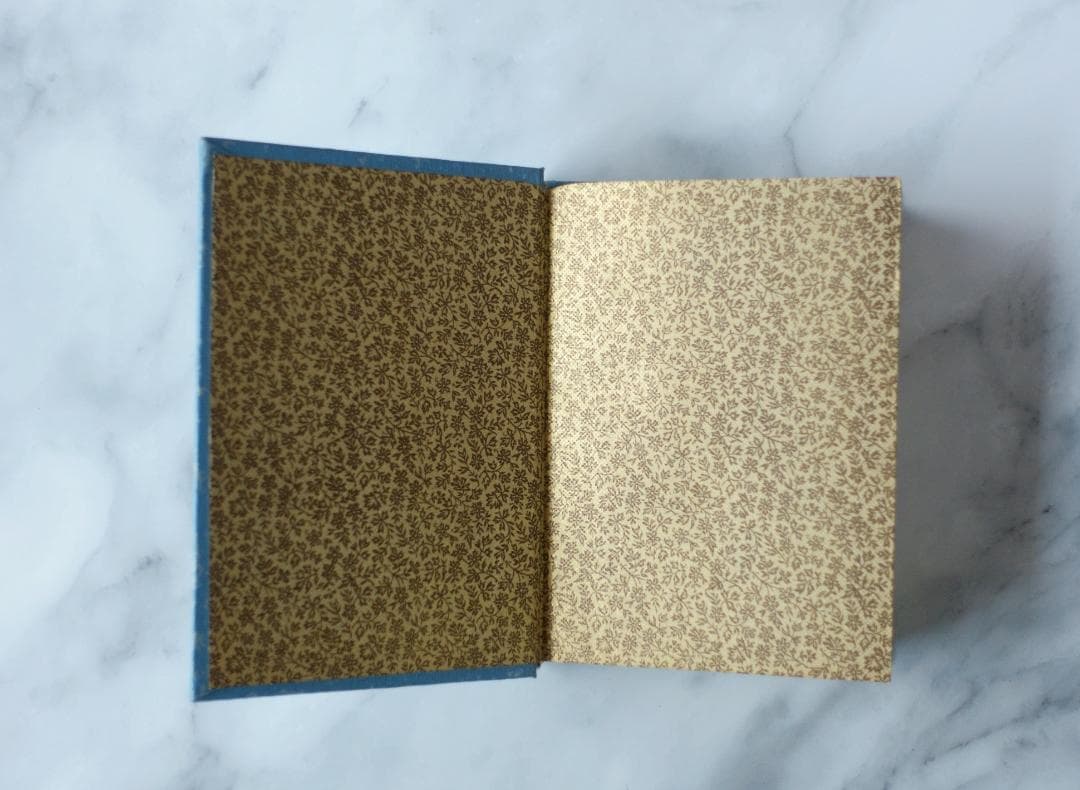 ドイツ 古書 アンティーク 勿忘草のメモリアルブック 青 洋書 希少 レア