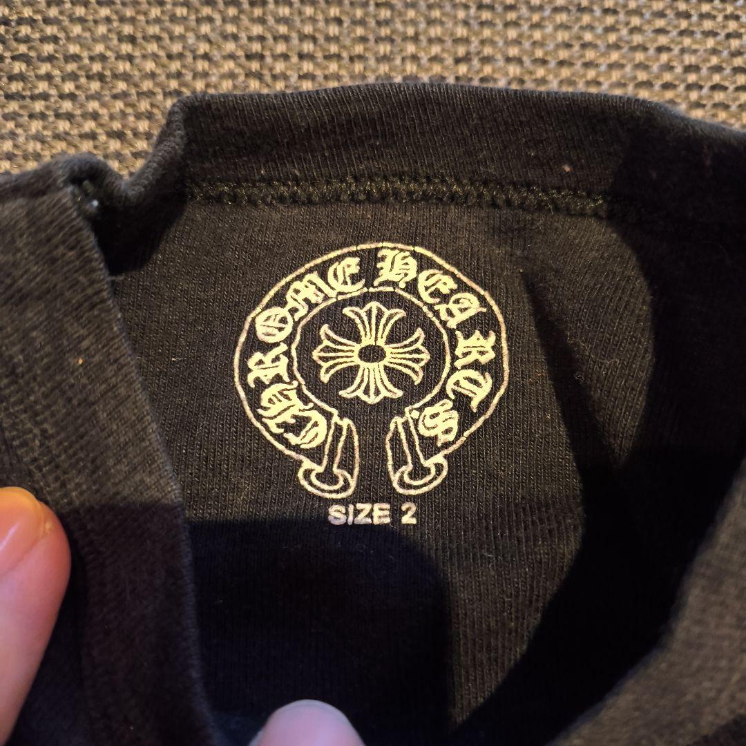 CHROME HEARTS ブラック ロングスリーブ Tシャツ SIZE 2