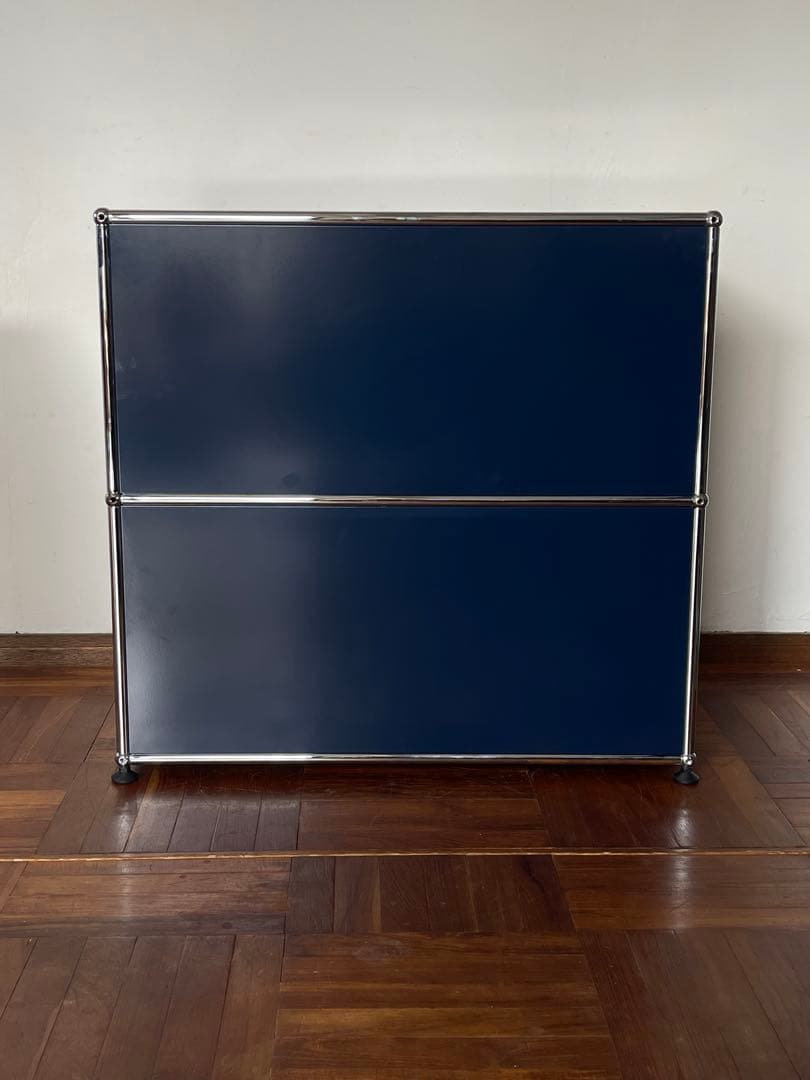 USM ハラー システム 1列 2段 ガラスドア キャビネット