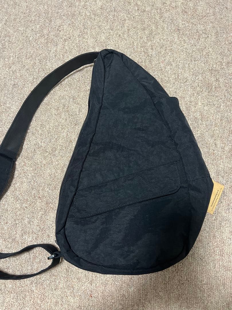 【ちっち様】テクスチャードナイロン Sサイズ ブラック　ヘルシーバックバッグ