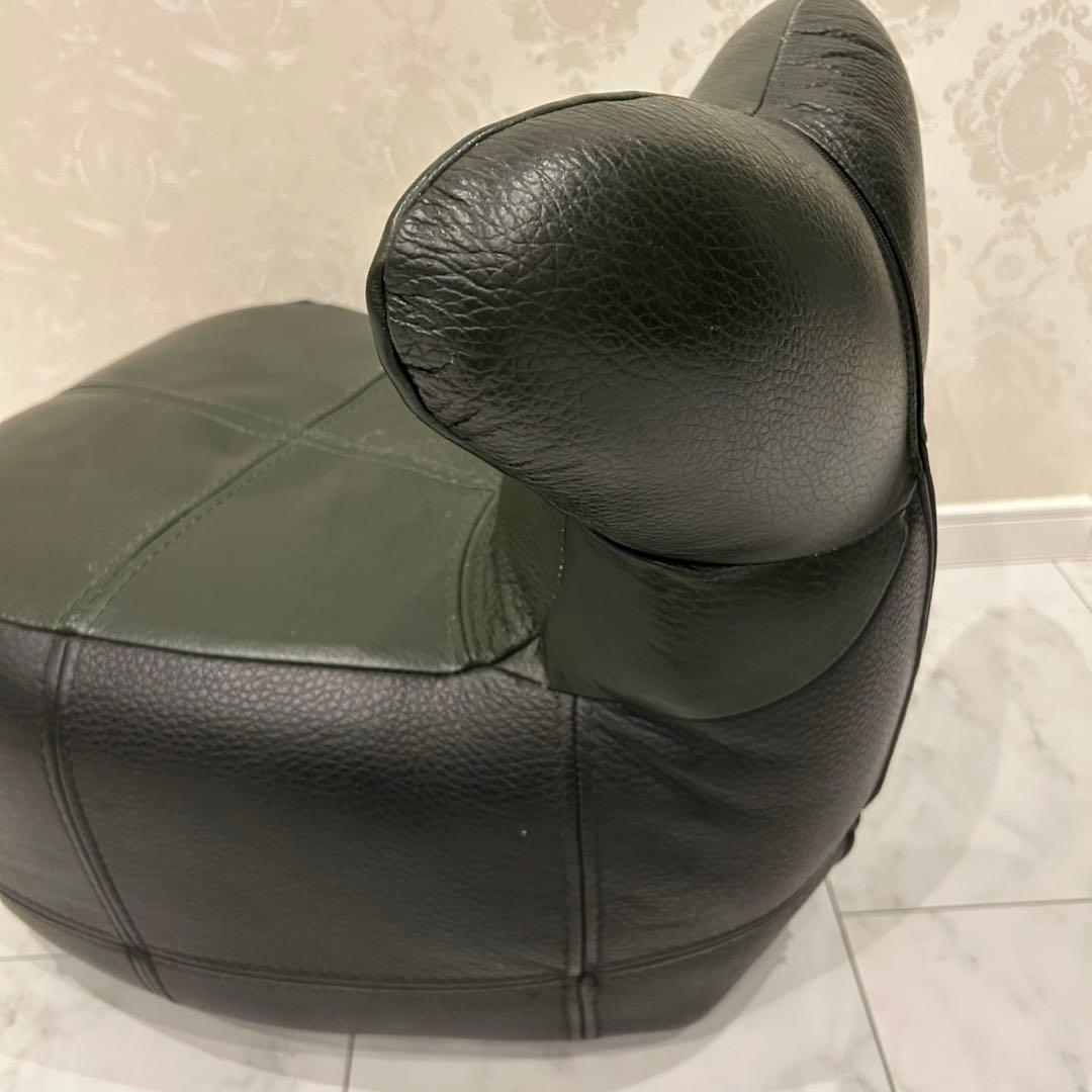 総本革　アニマルスツール　クジラ　ホエール　オットマン　椅子　キッズ　バイカラー