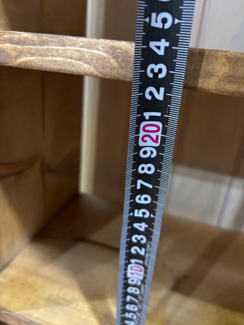 カントリー家具　ハンドメイド　オイル仕上げ3段棚